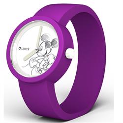 Image of O'Clock Fuchsia med Mickey Mouse ur